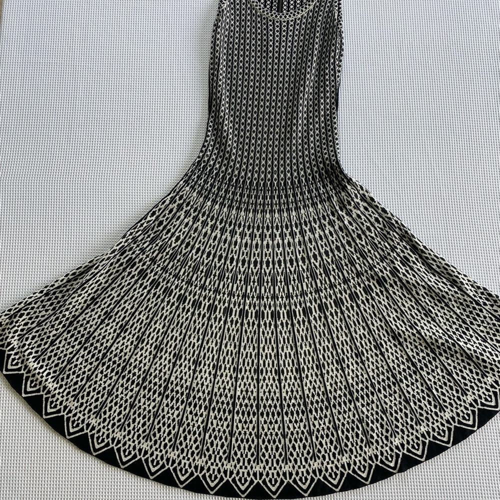NIC+ZOE Black and White Geometric Maxi Dress
